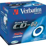 Диск CD-R Verbatim 700Mb, 52x, jewel/10шт, записываемый