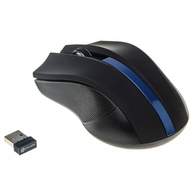 Мышь Oklick 615MW черный/синий оптическая (1000dpi) беспроводная USB (2but)