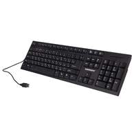 Клавиатура проводная SONNEN KB-330,USB, 104 клавиши, классический дизайн, черная