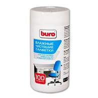 Салфетки Buro влажные для поверхностей, 100шт/туба BU-Tsurl