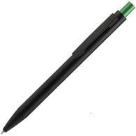 Ручка шариковая Chromatic черная с зеленым