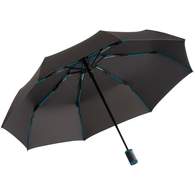 Зонт складной AOC Mini с цветными спицами бирюзовый