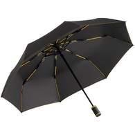 Зонт складной AOC Mini с цветными спицами желтый
