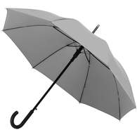 Зонт-трость Manifest со светоотражающим куполом серый