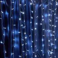 Электрогирлянда Feron CL18 занавес 1,5x1,5м  + 3м 230V 5000К 