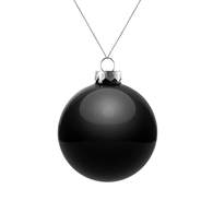 Елочный шар Finery Gloss, 8 см, глянцевый, черный