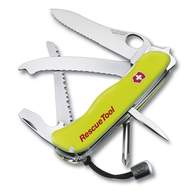 Нож перочинный Victorinox RescueTool One Hand 0.8623.MWN с фиксатором 15 фнк желтый люминисцентный