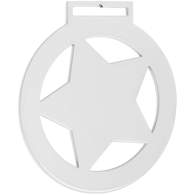 Медаль Steel Star белая