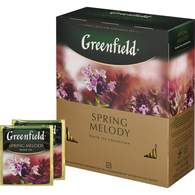 Чай Greenfield Spring Melody черный с чабрецом 100 пакетиков 418718