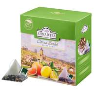 Чай Ahmad Tea Цитрусовый сорбет зеленый пирамидки 20х1,8г 