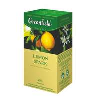Чай Greenfield Lemon Spark, черный с лимоном, 25 пак/уп
