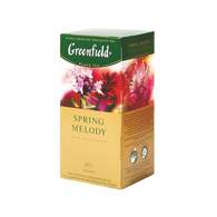 Чай Greenfield Spring Melody, индийский с ароматом мят, смородиновых листьев и чабреца, 25 пак/уп