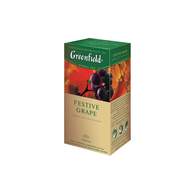 Чай Greenfield Festive Grape, фруктовый со вкусом яблока, шиповника и гибискуса, 25 пак/уп