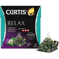 Чай Curtis зеленый Relax,ароматизированный,средний лист, 15шт/уп