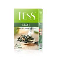 Чай Tess Lime листовой зеленый с добавками,100г 