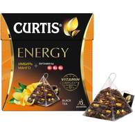Чай Curtis черный Energy,ароматизированный,средний лист, 15шт/уп