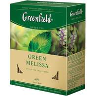 Чай Greenfield Green Melissa, зеленый, 100 пак/уп