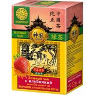 Чай Shennun зеленый с клубникой, 100г В13040