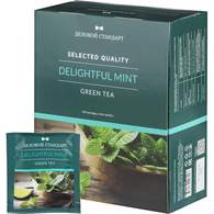 Чай Деловой Стандарт Delightful mint зеленый   100 пакx2гр