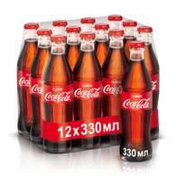 Напиток Coca-Cola стекл. бут. 0,33л газ. 12 шт/уп