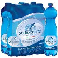 Вода минеральная San Benedetto 1,5 л. газ. ПЭТ 6 шт/уп