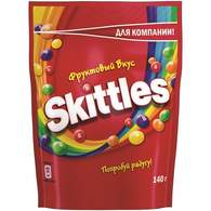 Конфеты Драже Skittles Фрукты в разноцветной глазури, 140г