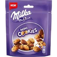 Печенье Milka Mini cookies с кусочками шоколада, покрытое молоч.шок.,100 г