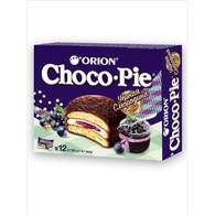 Пирожное в глазури Orion Choco Pie BLACK CURRANT, 12шт/1уп