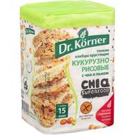 Хлебцы хрустящие Кукурузно-рисовые с чиа и льном Dr.Korner 100 гр