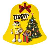 Конфеты M&Ms and Friends Новогодний колокольчик шоколад.,подар., (нг)196г