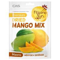 Манго Filipino Sun плоды микс  (желтое и зеленое) сушеные, 100г