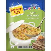 Суп Бакалея 101 Мясной с вермишелью 60г 25шт/уп