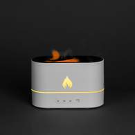 Увлажнитель - ароматизатор с имитацией пламени Fuego, белый