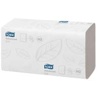 Полотенца бумажные  Tork  Premium листовые,2-слойные, ультрамягкие, H3 Singlefold сложения ZZ, 200 л, белые, 100278