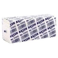 Полотенца бумажные Aster Pro, листовые, 2-слойные, Z-сложения, 144л, белые 131212