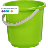 Ведро пластмассовое без крышки 5л цвет в ассортименте 