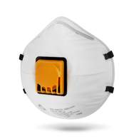 Респиратор с клапаном КОМПЛЕКТ 10 шт., полумаска фильтрующая, формованный, FFP2