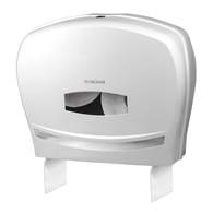 Диспенсер для туалетной бумаги Лайма PROFESSIONAL (Система T1/T2), большой, белый, ABS-пластик