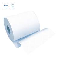 Полотенца бумажные в рулонах OfficeClean (H1), 1-слойные, 200м/рул, белые, 6 шт/уп