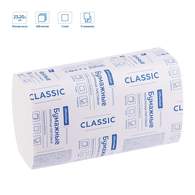 Полотенца бумажные лист. OfficeClean Professional(V-сл) (H3), 1-слойные, 200л/пач, 23*20,5, белые, 15 шт/уп