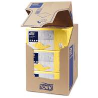 Салфетки бумажные Tork Advanced, 2-слойные 24х24, 200шт/уп, желтые 477823
