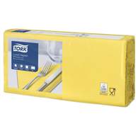 Салфетки бумажные Tork Advanced, 2-слойные 33х33, 200шт/уп, желтые 477841