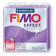 Fimo effect полимерная глина, запек., 57гр. цвет  полупрозрачный лиловый