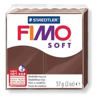 Fimo soft полимерная глина, запекаемая, 57 гр. цвет какао