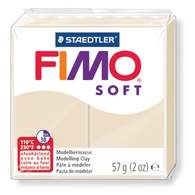 Fimo soft полимерная глина, запекаемая, 57 гр. цвет сахара