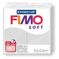Fimo soft полимерная глина, запекаемая, 57гр. цвет серый дельфин