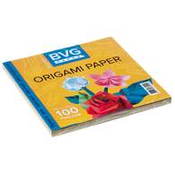 Бумага для оригами BVG, 21*21см,  10 цветов 100 листов