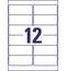 Этикетки Avery Zweckform Stick&Lift IJ+L+K+CL скругленные, 99,1x42,3мм, А4, 12шт/л, 25л/уп 4743REV-25
