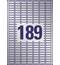Этикетки Avery Zweckform серебристые полиэстер L, 25,4x10мм, А4, 189шт/л, 20л/уп 6008-20