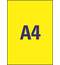 Этикетки Avery Zweckform для маркировки  L+K, 210х297мм, А4, 1шт/л, 25л/уп, неоновые  желтые